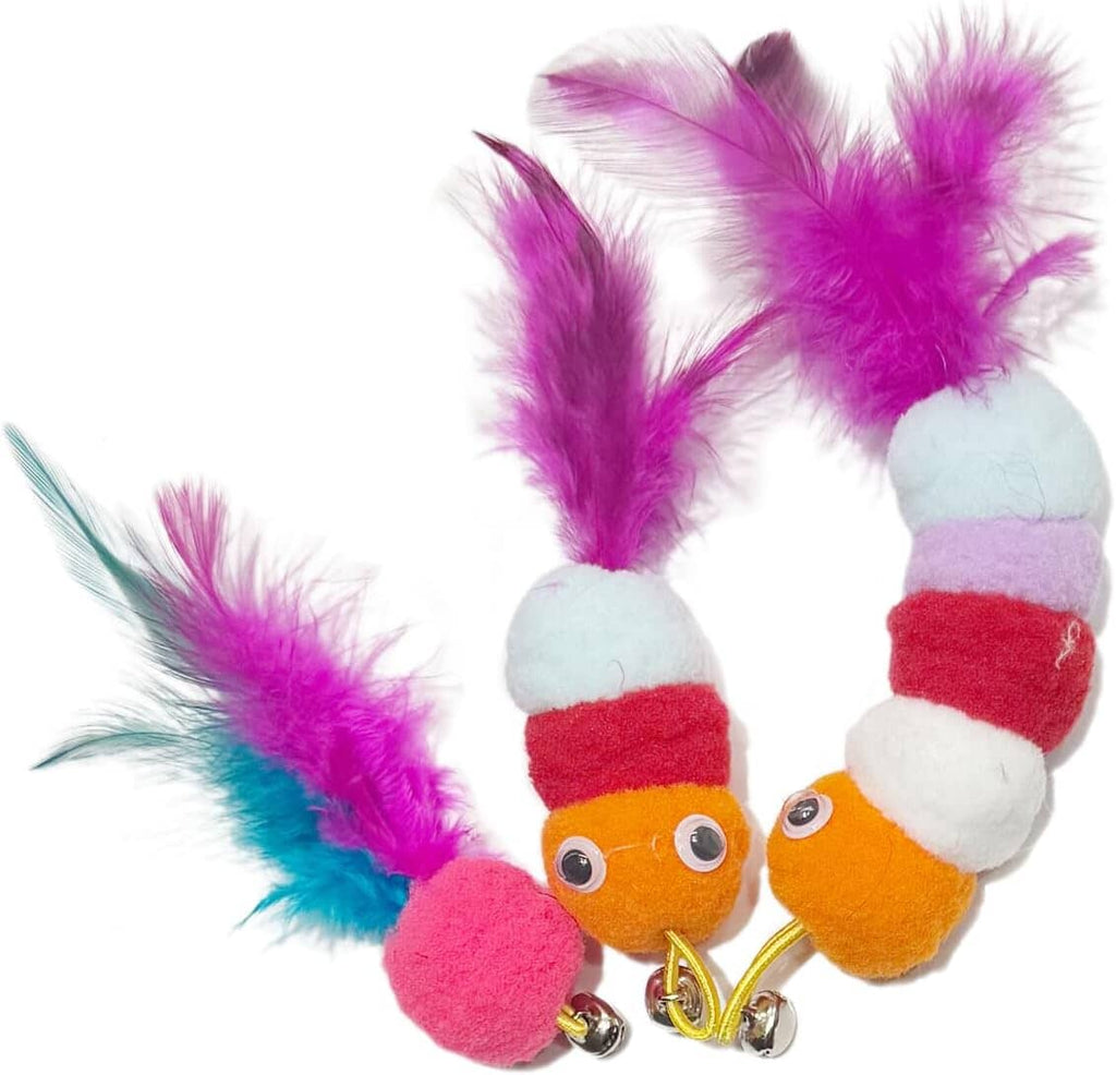 3PCS Cat Feather Toys with Bell Cat Toys Pet Clever 