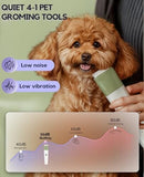 4 in 1 Quiet Cordless Dog Paw Trimmer & Nail Grinder Dog Hair Trimmers Pet Clever 