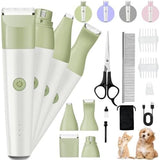 4 in 1 Quiet Cordless Dog Paw Trimmer & Nail Grinder Dog Hair Trimmers Pet Clever 