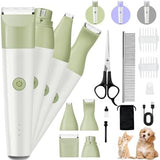 4 in 1 Quiet Cordless Dog Paw Trimmer & Nail Grinder Dog Hair Trimmers Pet Clever 