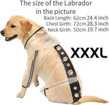 4 Legs Dog Rain Jacket with Reflective Stripe Rain Covers for Dogs Pet Clever 