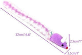 4 Packs 15 Inch Long Soft Plush Cat Toys Mice with Rattle Rustle Sound Cat Toys Pet Clever 