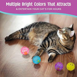 4 pcs Colorful Toys to Entertain Indoor Cats and Kittens Cat Toys Pet Clever 