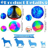 4 Pieces Light up Dog Ball Spiny Light up Dog Ball Toys Pet Clever 