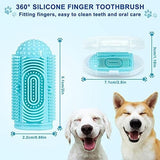 4Pack Dog Finger Toothbrush for Dog Teeth Cleaning&Dog Dental Care Toothbrush Pet Clever 