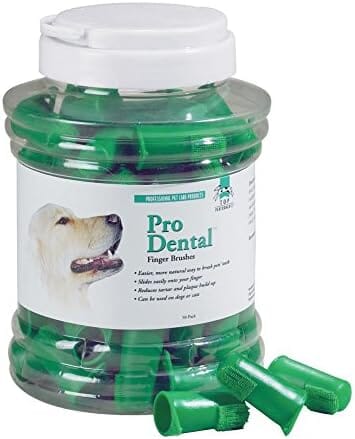 50-Pack ProDental Finger Brushes Toothbrush Pet Clever 