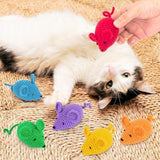 6 Woolen Yarn Crochet Mouse Catnip Toys for Indoor Cats Cat Toys Pet Clever 