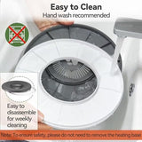 6.5L Heated Water Bowl Stainless Steel Outdoor Heated Dog Bowl with Anti-Chew Cord Dog Bowls & Feeders Pet Clever 