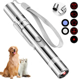 7-in-1 USB Cat Laser Toy – Rechargeable Interactive Pet Teaser Cat Toys Pet Clever 