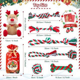 7 Pack Christmas Dog Toys Toothbrush Pet Clever 