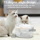 74oz/2.2L Cat Water Fountain, Automatic Indoor Pet Fountain Cat Water Dispenser with Ultra Quiet Pump Dog Bowls & Feeders Pet Clever 