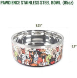 85 Oz - Large Double Walled Stainless Steel Bowl Non-Slip Dog Bowls & Feeders Pet Clever 