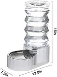 8L Automatic Water Feeder with Stainless Steel Bowl - Two Caps and Filters for 30-60 LB Dogs Dog Bowls & Feeders Pet Clever 