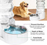 8L Automatic Water Feeder with Stainless Steel Bowl - Two Caps and Filters for 30-60 LB Dogs Dog Bowls & Feeders Pet Clever 