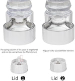 8L Automatic Water Feeder with Stainless Steel Bowl - Two Caps and Filters for 30-60 LB Dogs Dog Bowls & Feeders Pet Clever 