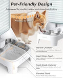 8L Large Gravity Cat Water Dispenser with Filter & Adjustable Base Dog Bowls & Feeders Pet Clever 