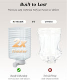 8L Large Gravity Cat Water Dispenser with Filter & Adjustable Base Dog Bowls & Feeders Pet Clever 