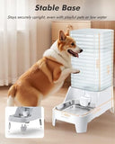 8L Large Gravity Cat Water Dispenser with Filter & Adjustable Base Dog Bowls & Feeders Pet Clever 