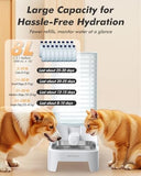 8L Large Gravity Cat Water Dispenser with Filter & Adjustable Base Dog Bowls & Feeders Pet Clever 