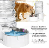 8L Pet Waterer Gravity Stainless Steel Water Dispenser Dog Bowls & Feeders Pet Clever 