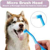 3 Pcs Dual Sided Cats Dogs Toothbrushes