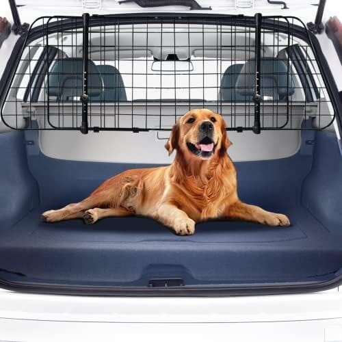 Handers Choice Adjustable 3-Bar Pet Barrier For Cars & SUVs – Keeps Pets Secure In The Back