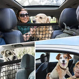 Adjustable Dog Net for Car 35.43" x 31.49" Travel Pet Clever 