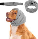 Anxiety Relief Adjustable Pet Ear Muffs for Noise Protection Clothes Pet Clever Gray 
