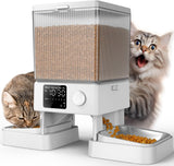 Automatic Cat Feeder for 2 Cats, 20 Cups/5L Automatic Cat Food Dispenser Dog Bowls & Feeders Pet Clever White 