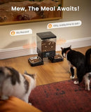 Automatic Cat Feeder for 2 Cats, 20 Cups/5L Automatic Cat Food Dispenser Dog Bowls & Feeders Pet Clever 