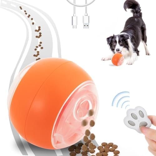 Automatic Motion-Activated Rolling Dog Toy for Large Small Dogs Toys Pet Clever 