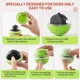 Automatic Rolling Dog Balls with Silicone Cover Toys Pet Clever 