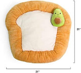 Avocado Toast Soft Plush Small Cute and Cozy Pet Bed Dog Beds & Blankets Pet Clever 