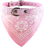 Bandana with Collar for Dogs Cat Care & Grooming Pet Clever Pink S 