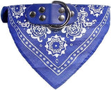 Bandana with Collar for Dogs Cat Care & Grooming Pet Clever Deep Blue S 