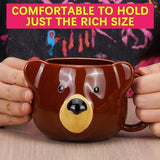 Bear Mug 14 oz Ceramic Coffee Mug 3D Porcelain Tea Mug for Women Other Pets Design Mugs Pet Clever 