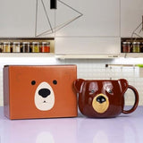 Bear Mug 14 oz Ceramic Coffee Mug 3D Porcelain Tea Mug for Women Other Pets Design Mugs Pet Clever 