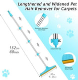Carpet Rake for Pet Hair Removal - Reusable Pet Hair Remover Dog Hair Trimmers Pet Clever 