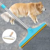 Carpet Rake for Pet Hair Removal - Reusable Pet Hair Remover Dog Hair Trimmers Pet Clever 