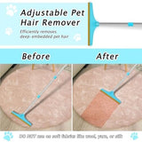 Carpet Rake for Pet Hair Removal - Reusable Pet Hair Remover Dog Hair Trimmers Pet Clever 