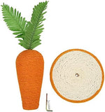 Carrot Shape Cat Scratching Board Sisal and Composite Cardboard Cat Trees & Scratching Posts Pet Clever 