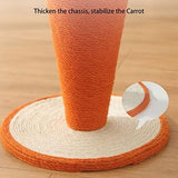 Carrot Shape Cat Scratching Board Sisal and Composite Cardboard Cat Trees & Scratching Posts Pet Clever 