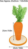 Carrot Shape Cat Scratching Board Sisal and Composite Cardboard Cat Trees & Scratching Posts Pet Clever 