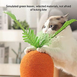 Carrot Shape Cat Scratching Board Sisal and Composite Cardboard Cat Trees & Scratching Posts Pet Clever 