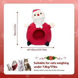 Cat Cave Cute Santa Claus with Warm Cushions Cat Bes & Mats Pet Clever 