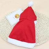 Cat Cloak with Xmas Hat Cat Clothing Pet Clever 