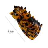 Cat Hair Claw Clip 3.34 Inch Strong Grip Hair Claw Cat Design Accessories Pet Clever 