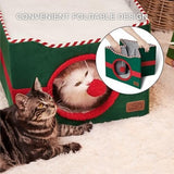 Cat House with Fluffy Ball Hanging Cat Bes & Mats Pet Clever 