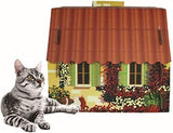 Cat House with Scratcher & Catnip included - Mediterranean Villa Cat Bes & Mats Pet Clever 