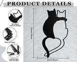 Cat Metal Wall Decor Iron Cat Wall Art Home Decor Cats Pet Clever 